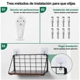 thumbnail image 3 of Juego de 3 Repisas Flotantes de Pared, Estantes Flotantes Estante de Pared, Estante de Almacenamiento Repisas para Baño Cocina Cuarto Estar Oficina Dormitorio, 3 of 7