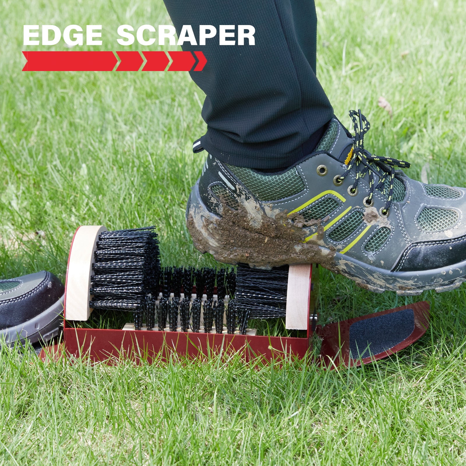 Legacy Boot Scrubber, Upgraded Bristles and Frame Strength - Shoe Scraper & Boot Cleaner Brush