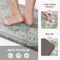 thumbnail image 4 of TEMOGU-Kitchen Mats for Floor 2PCS, Washable Anti Fatigue Mat for Cushioned, 17.3"x47"+17.3"x30", Waterproof Kitchen Rugs, Non Slip Comfort Standing Mat Rug for Home, Sink, Laundry, Light Green, 4 of 4