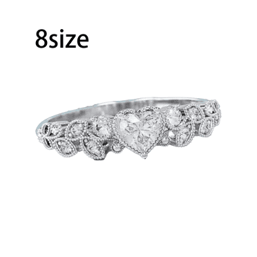 DESIGNICE Women'S Jewelry Cool Moissanite Unique Cute Rings Size 8