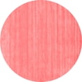 thumbnail image 1 of Ahgly Company Indoor Round Solid Red Modern Area Rugs, 3' Round, 1 of 4