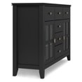 thumbnail image 5 of Simpli Home Artisan 54 inch Wide Solid Wood Transitional Sideboard Buffet in Black, 5 of 13