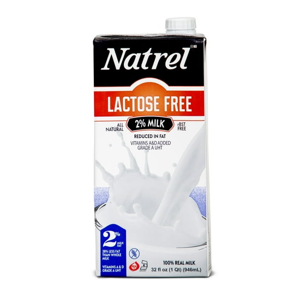 Natrel 2 LactoseFree Shelf Stable Milk, 32 oz, 6 Pack