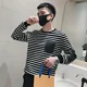 thumbnail image 4 of Sudaderas de rayas de primavera para hombre, ropa de manga larga, 2024, nuevas camisetas de diseñador, tendencias de moda, camisetas emo XL a granel para hombre, 4 of 4