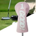 thumbnail image 6 of funtasica Wood Headcover, Golf Club Head Cover, Durable Women Men Golf Sports Golfer Gift for Golf Bag Golf Club Cover, Golf Headcover No1 Pink, 6 of 8