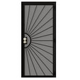 thumbnail image 3 of 36" X 80" Prehung Door Security door Universal/Reversible Hinging Surface Mount Steel Security Door With Perforated Metal Screen With Lock, 3 of 5