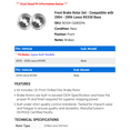 thumbnail image 2 of Front Brake Rotor Set - Compatible with 2004 - 2006 RX330 Base 2005, 2 of 2