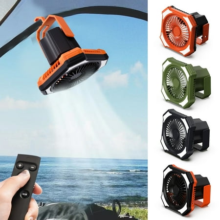 

WYFCYY Cooling Fan Camping Lamp with Adjustable Speed and Strong Wind Super Bright Low Noise Multifunctional 2 in 1 Lamp Dimmable Rechargeable