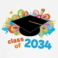 thumbnail image 3 of CafePress - Class Of 2034 Future Graduate Baseball Jersey - Kids Cotton Baseball Jersey, 3/4 Sleeve Shirt, 3 of 4