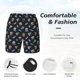 thumbnail image 3 of Fotbe Fast Food Traje de Baño para Hombre – Shorts de Natación de Secado Rápido con Forro y Bolsillos-Small, 3 of 6