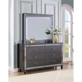 thumbnail image 6 of Glory Furniture Livorno G02702-D Dresser   Gunmetal Gray and Mirror, 6 of 9
