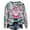 Pink, variant on asdoklhq Christmas under $5, Christmas Gifts for Women Women's Christmas Printed Round Neck Long Sleeved Top Loose Fitting Sweater
