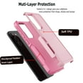 thumbnail image 3 of For Samsung Galaxy S23,S23 Ultra 5G Case ,Sturdy Phone Case for Galaxy S23 5G 6.1 inch ,Takfox Shockproof Protection Heavy Duty Armor Hard Plastic & Rubber Rugged Bumper 2-in-1 Case Cover,Pink, 3 of 6