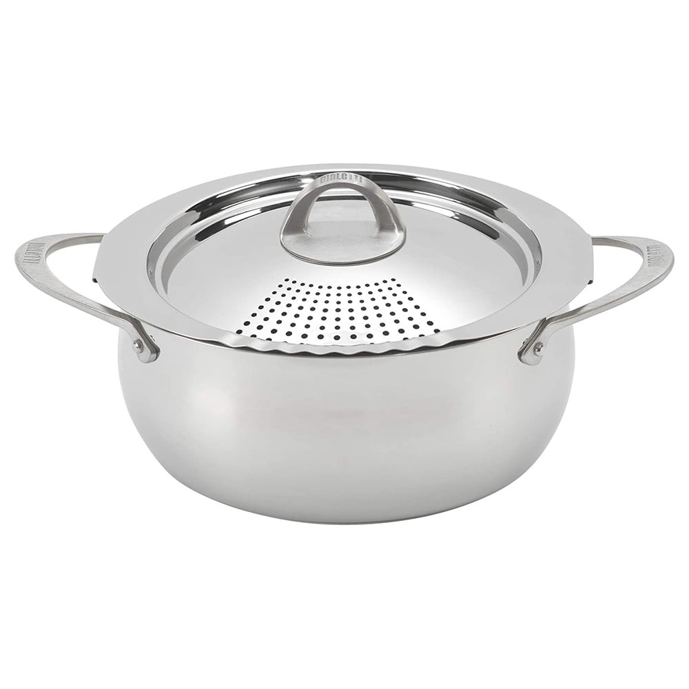 Bialetti Stainless Steel 6 Quart Kitchen Pasta Pot w/ Strainer Lid, Silver Walmart Canada