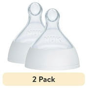 (2 pack) NUK Smooth Flow Pro Anti-Colic Baby Bottle Replacement Nipples, 2-Pack