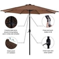 thumbnail image 2 of Patio Outdoor Market Umbrella with Aluminum Auto Tilt and Crank, 2 of 8