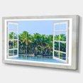thumbnail image 2 of Open Window to Seashore Palms - Extra Large Seashore Canvas Art, 2 of 3
