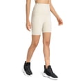thumbnail image 2 of Pantalones cortos de yoga para mujer, moldeador de glúteos, cintura alta, ajustados, pantalones cortos deportivos de ciclismo para mujer, color blanco 10, 2 of 6