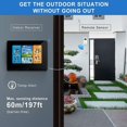 thumbnail image 3 of Wireless Weather Station, Temperature and Pressure Gauge, Digital Indoor and Outdoor Temperature and Pressure Gauge, with Outdoor Pressure Alarm (Black), 3 of 5