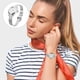 thumbnail image 2 of WORGEOUS Reloj de moda para mujer, correa de malla de lujo, correa, relojes de pulsera de cuarzo creativos, reloj de pulsera para mujer, Montre Femme (blanco plateado), 2 of 7