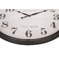 thumbnail image 5 of Clocks - 30" Round - Large Oversized - Wall Clock - Brown - Transitional, 5 of 5