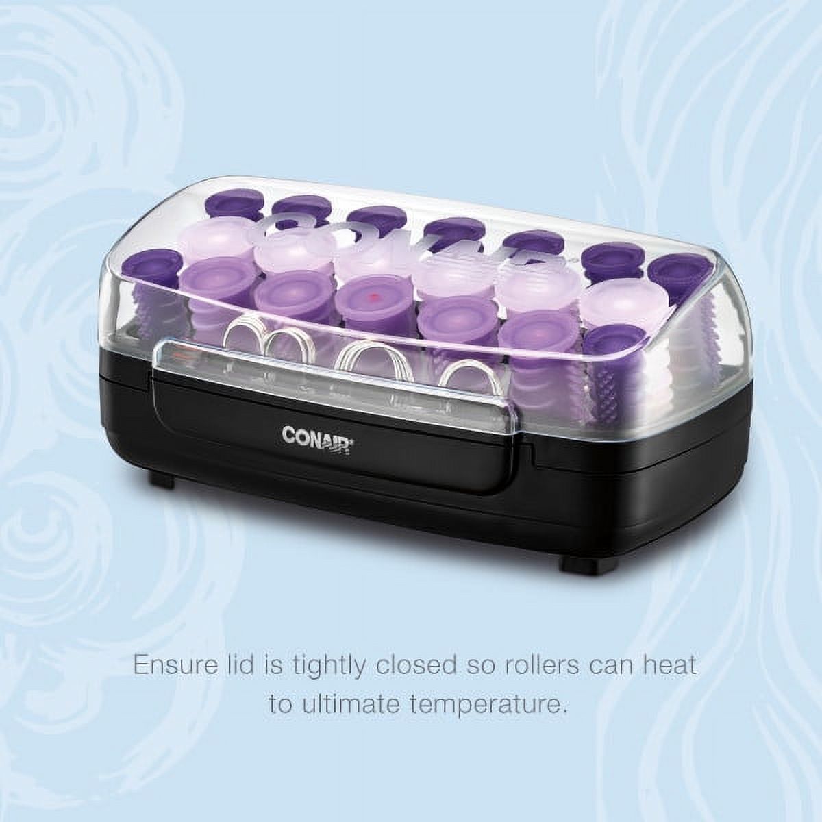 Conair EasyStart Hot Rollers, Create Curls and Waves That Last with 20 Assorted Hot Rollers and 20 Metal Pins, HS11RX - image 3 of 7