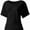 Black, variant on Womens Casual V Neck T Shirts Short Sleeve Loose Fit Summer Flowy Tops Tees