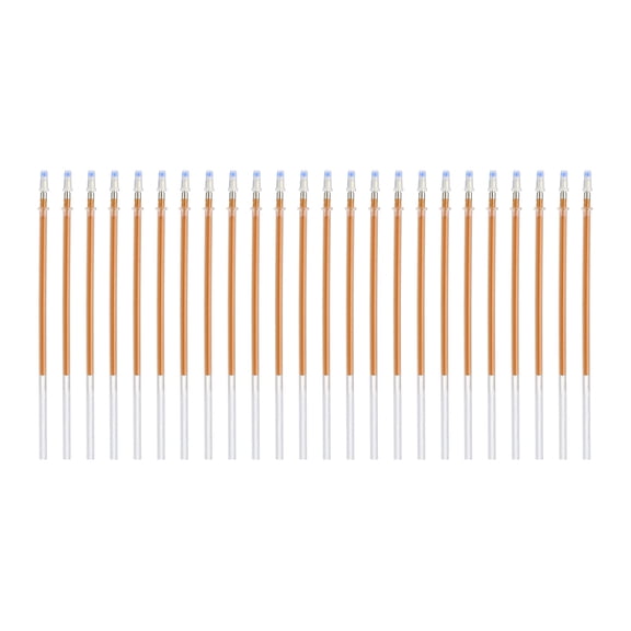 Uxcell 0.8mm Gel Pens Refills, 24 Pack Glitter Gel Pens Sparkle Metallic Ink Medium Point Colored Refill Set for Adults Coloring Books Journaling Scrapbooking Art Drawing, Orange