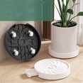 thumbnail image 4 of Pots de Plantes Jardinières avec Roues Cachées Support Roulant Intérieur Extérieur Soucoupe Plateau Rond pour Grands Pots Pot de Fleurs Patio Pots de Fleurs Jardinières Intérieur Extérieur, 4 of 9