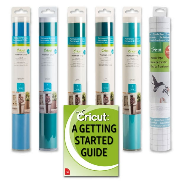 Cricut Premium Permanent Vinyl Blue Bundle