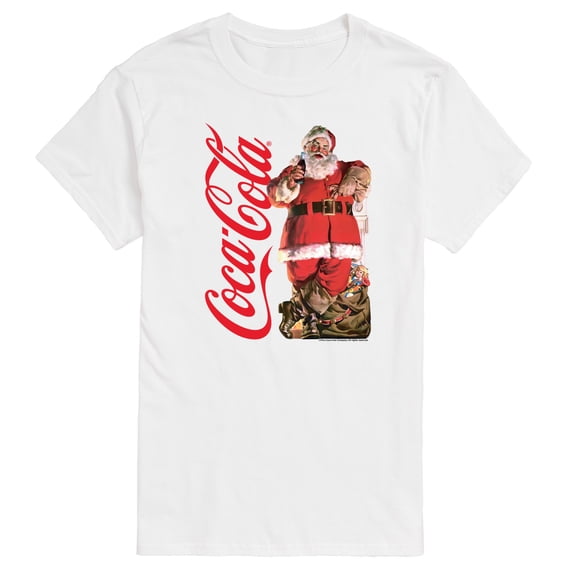 Coca-Cola - Vintage Santa with Presents Men's Short Sleeve Graphic T-Shirt