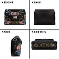 thumbnail image 5 of KUIFORTI Pink Rose Women's Crossbody Bag Easy to Carry Lightweight Medium Shoulder Handbags Leather Soft Purse Shoulder Bags with Chain Strap for Work Shopping, 5 of 7