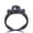 Black, variant on Vintage Black Gold Skull Women's Ring Purple Zircon Punk Halloween