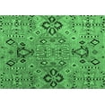 thumbnail image 1 of Ahgly Company Indoor Rectangle Abstract Emerald Green Modern Area Rugs, 2' x 3', 1 of 4