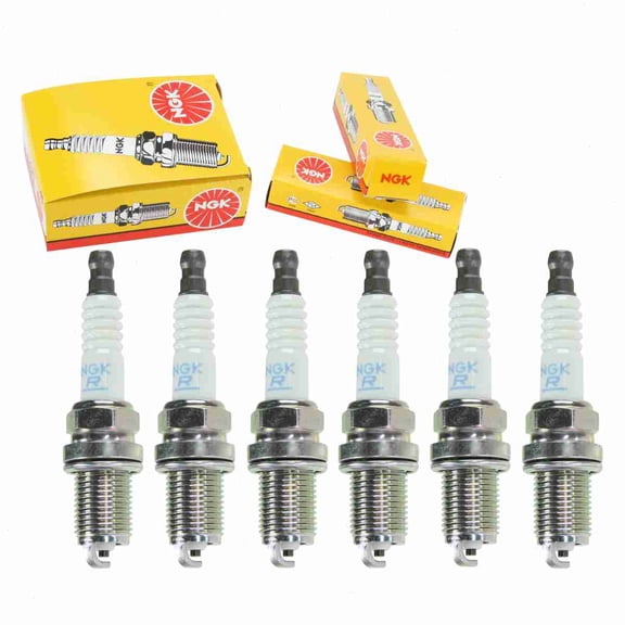 6 pc NGK Standard Spark Plugs compatible with Lexus RX300 3.0L V6 1999-2003