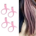 thumbnail image 1 of 4 Uds. Pelucas teñidas con orejas colgantes, pelucas de cabello humano liso de colores, pelucas de Color sólido, extensiones de cabello, pinzas para e Rosa, 1 of 8