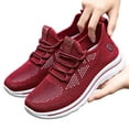 thumbnail image 3 of Xiaoxatg Women's Sneakers Casual Athletic Footwear for Walking Running Gym Activities On Breathable Mesh Lightweight Comfortable Design for Everyday Use 6.5 Red, 3 of 9
