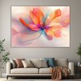 thumbnail image 6 of Mudket Colorful Fluid Abstract Flower Canvas Wall Art, Modern Floral Wall Decor, Framed Ready to Hang Artwork for Living Room Bedroom Office - 12"L x 8"W, 6 of 10