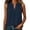 Navy, variant on Sheghy Tank Tops 100%Cotton Women's Solid Color Sleeveless V-Neck Casual Cotton-Linen Top