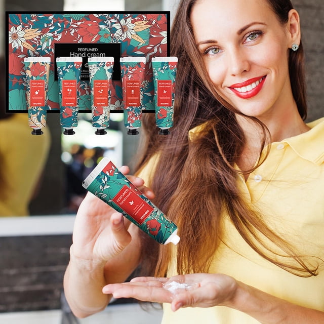 Fiudx Set Up Crema de Manos, Caja de Regalo Hidratante Aromática, Crema Nutritiva para Manos, Ideal para Viajes, Fórmula para Todo Tipo de Piel, Solución Reparadora para Piel Seca, Ideal para Mujeres
