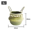 thumbnail image 5 of Almacenamiento Tejida De Algas Marinas, Cesta De Lavandería Tejida Plegable, Maceta Hecha A Mano, Cesta De Paja, Decoración Del Hogar Advancent HA041642-03, 5 of 5