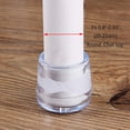 thumbnail image 2 of Non Slip Chair Leg Tips, Furniture Grippers Pads, Floor Protector Sofa Rubber Chair Feet Table Leg Caps Round Dia fit 1" (2.5cm), Clear, 8 Pack, 2 of 7