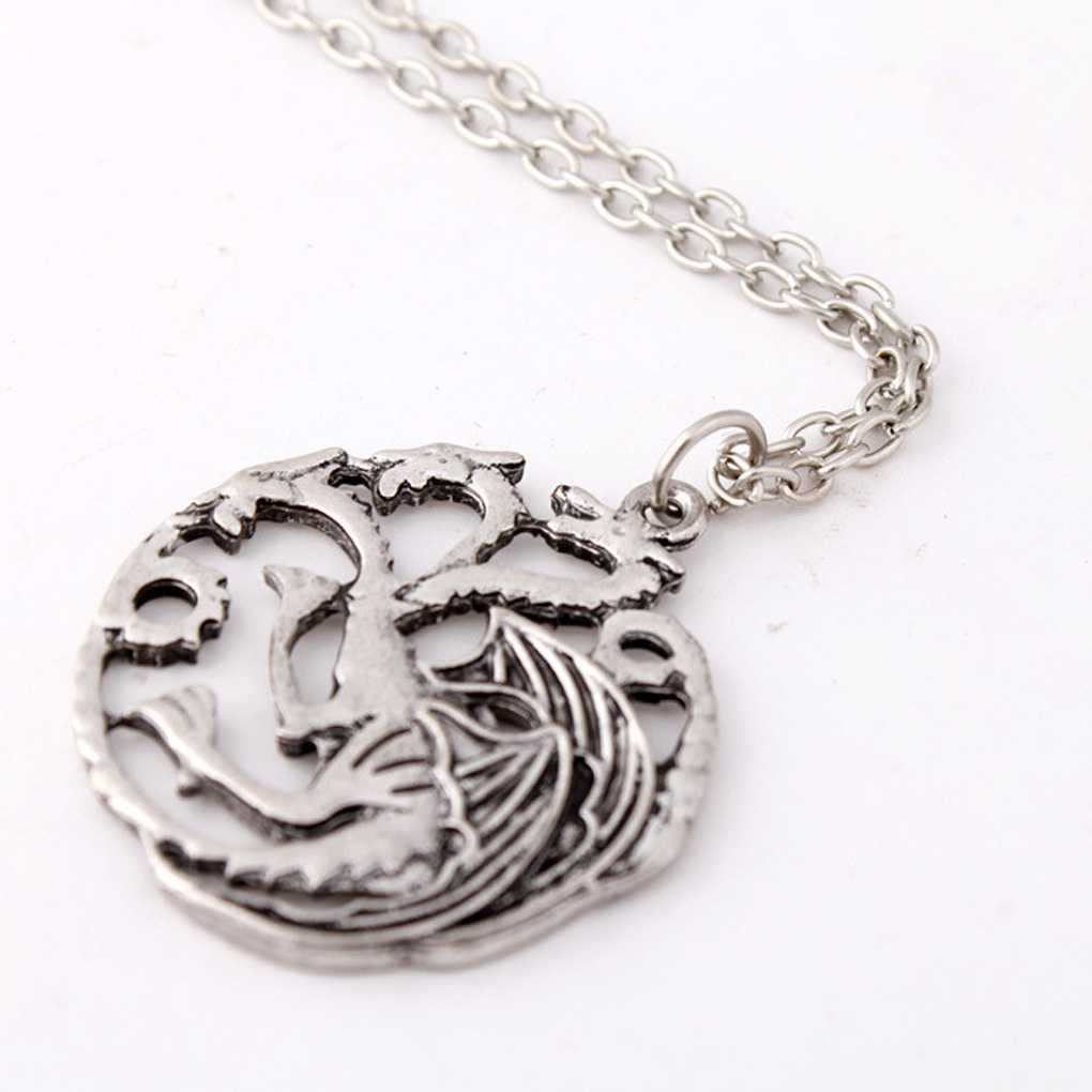 Alloy Dragon Necklace Women Men Sweater Necklace Girls Pendant Chain