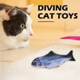 thumbnail image 3 of BMZP Elektrisches Fischkatzenspielzeug, Simulation Tanzender Fisch, realistisches elektronisches Katzenminze-Waggonspielzeug, Plüschspaß und interactives Spielzeug für Katze, 3 of 3