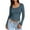 Blue, variant on ,Trendy Elastic Tight T Shirts for Women Plain Basic Crewneck Long Sleeve Slim Fit Tops Fall New Women's Simple Soft Comfortable Going out Tshirts Navy XS