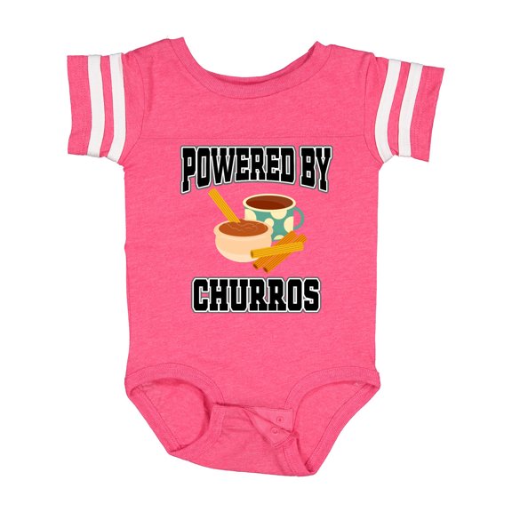 Inktastic Powered by Churros and Chocolate Boys or Girls Baby Bodysuit