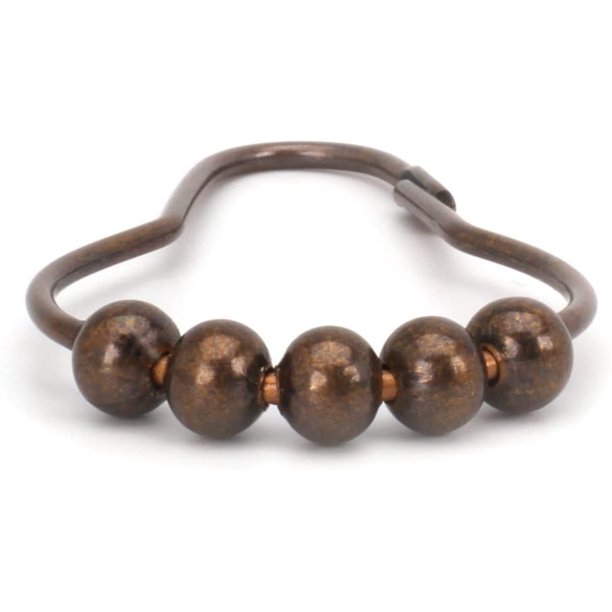 2Lbdepot Shower Curtain Rings Hooks Oil Rubbed Bronze Finish Premium 188 13