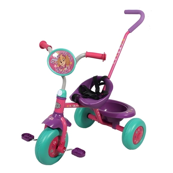 TRICICLO PAW PATROL GIRL TOY MARK C/BARRA EMPUJE Y CINTURÓN