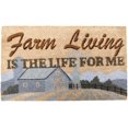thumbnail image 1 of Farm Living Vinyl Back Coco Doormat, 18"x 30", 1 of 3