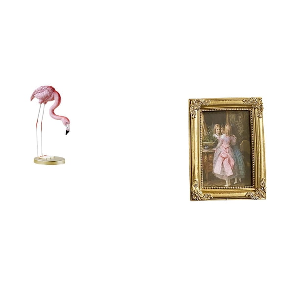 Estatua de resina,Escultura de resina de flamenco para exteriores,Figura de pájaro,adorno decorativo para jardín,Marco de fotos,Soporte para marco de fotos de resina,colgador de tarjetas